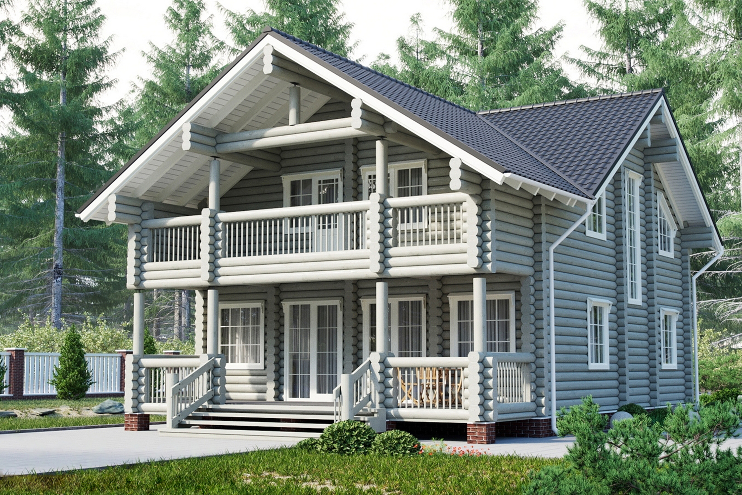 Дом из бревна VZ-123